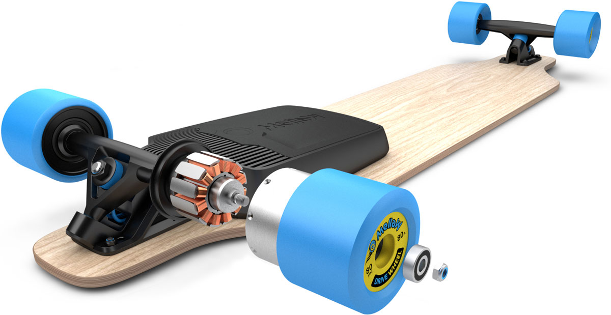 Mellow motorise les skateboard et longboard