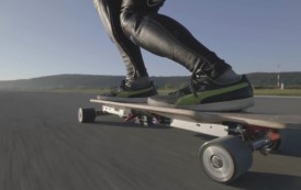 Record du monde de vitesse en longboard électrique à 96 km/h !